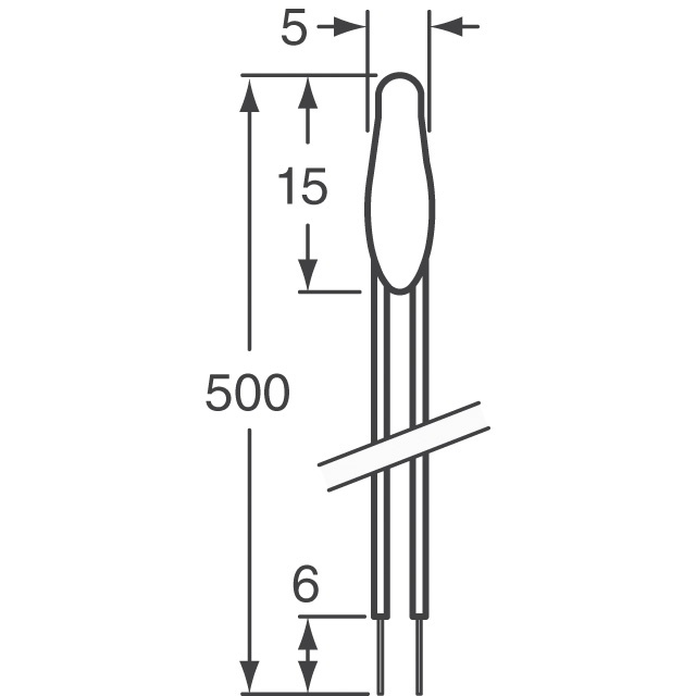 B57500M0103A005 EPCOS - TDK Electronics  Temperatursensoren – NTC-Thermistoren